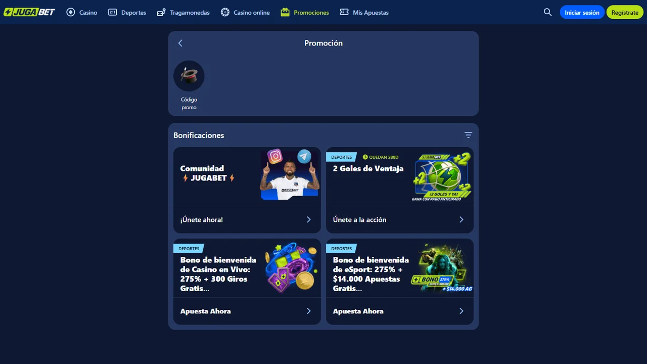 JugaBet Casino — promocje